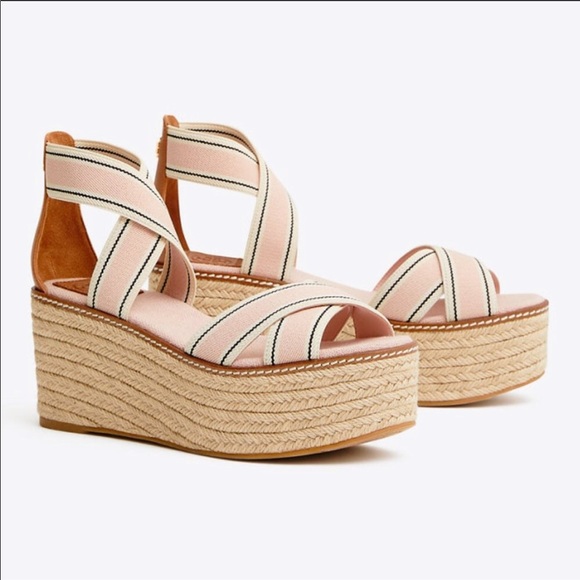 New in box Tory Burch Frieda Espadrille Sandal - Picture 2 of 6